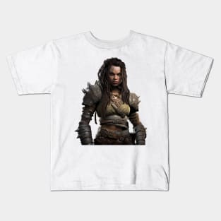 Baldur's Gate 3 Female Fighter Kids T-Shirt